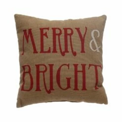 Wholesale ๐ Merry & Bright Burlap Throw Pillow by Ashland® ๐