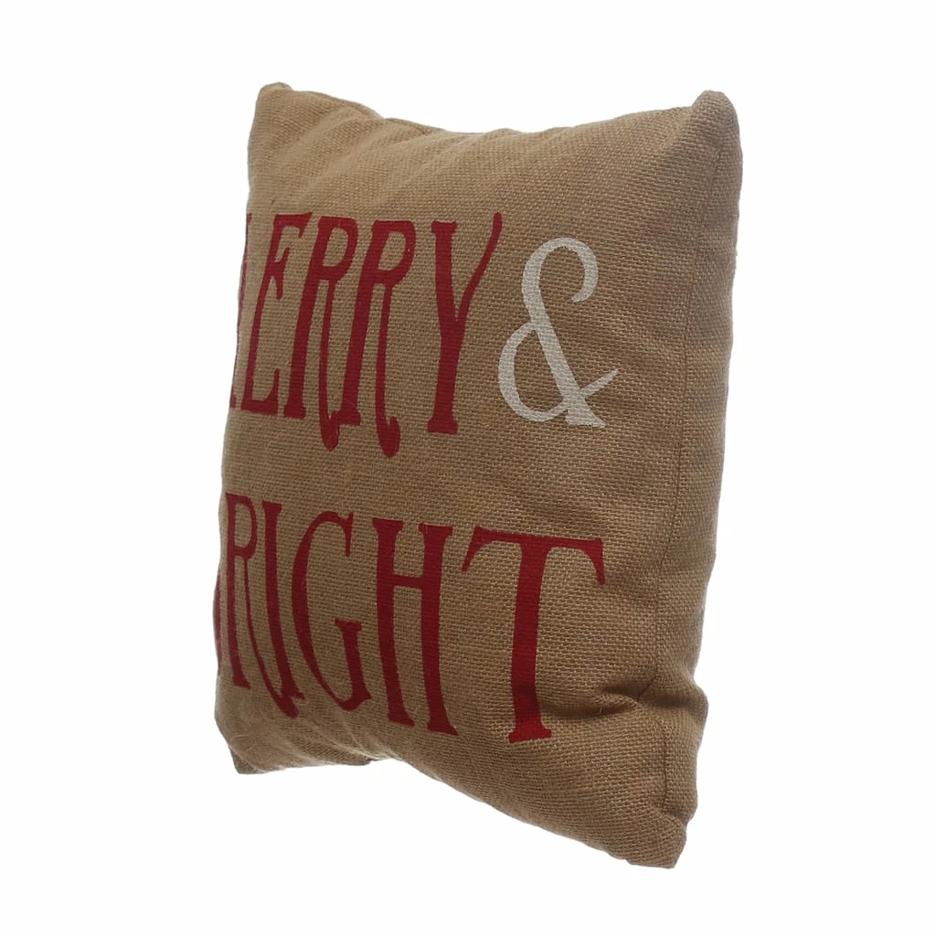 Wholesale 👏 Merry & Bright Burlap Throw Pillow by Ashland® 😉 - Image 2