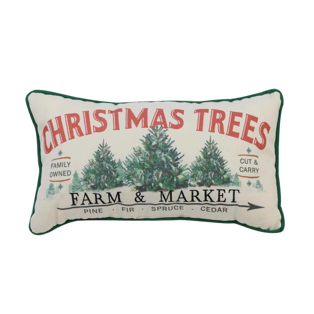 Promo ๐ฏ Christmas Trees Farm & Market Pillow by Ashland® โ