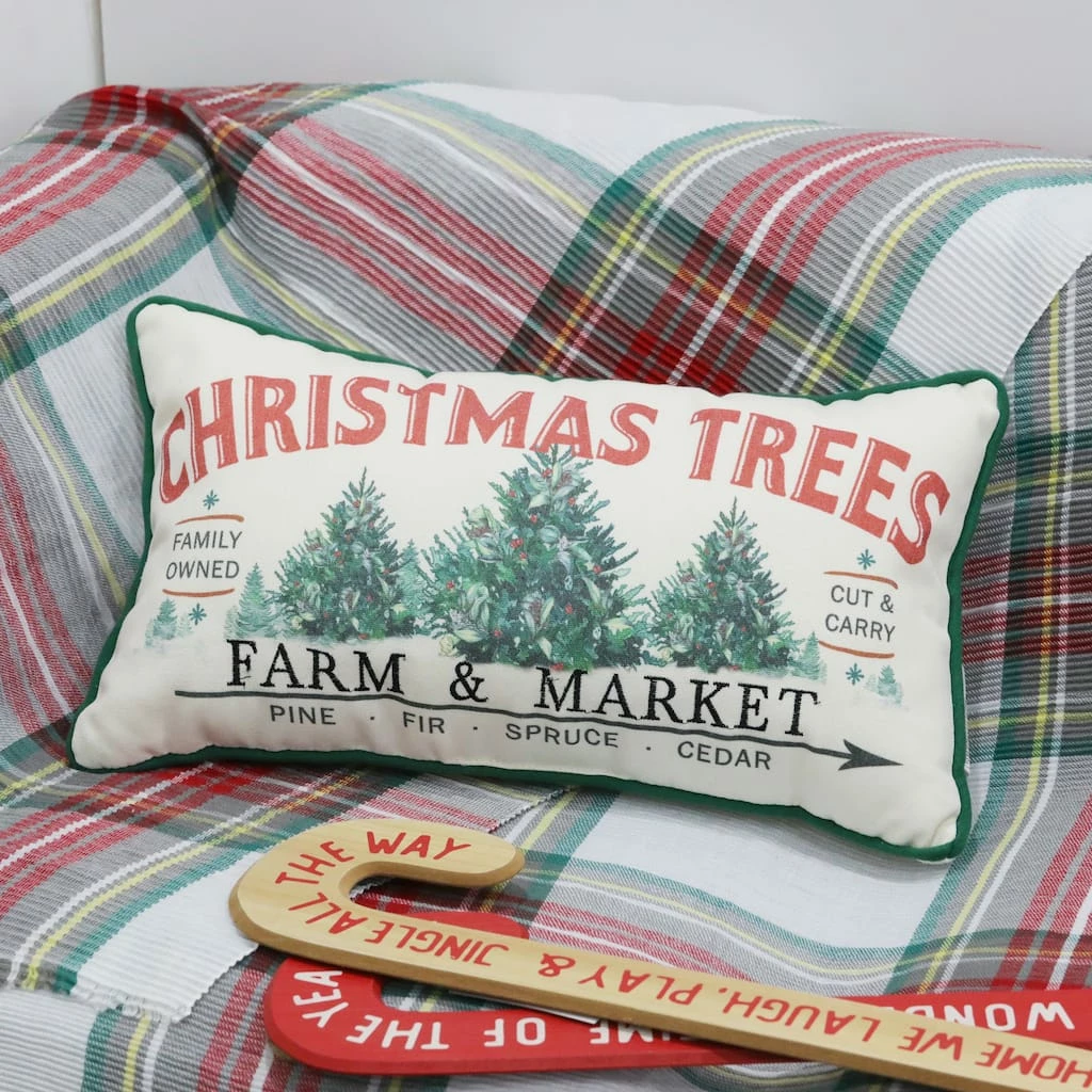 Promo ๐ฏ Christmas Trees Farm & Market Pillow by Ashland® โ - Image 2