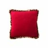 Best Pirce 🔥 Red Pillow with Leopard Trim by Ashland® ✔️