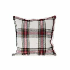 Promo 😀 White Plaid Throw Pillow by Ashland® 👏