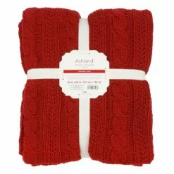 Cheapest 🔥 Red Cable Knit Throw by Ashland® 😍