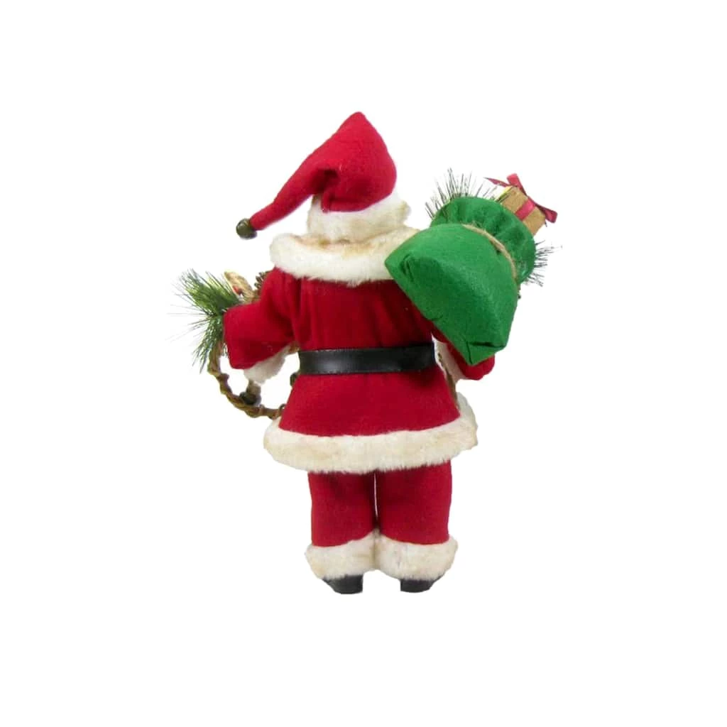 Cheapest ๐ 11" Traditional Santa with Wreath Figure by Ashland® ๐ - Image 3