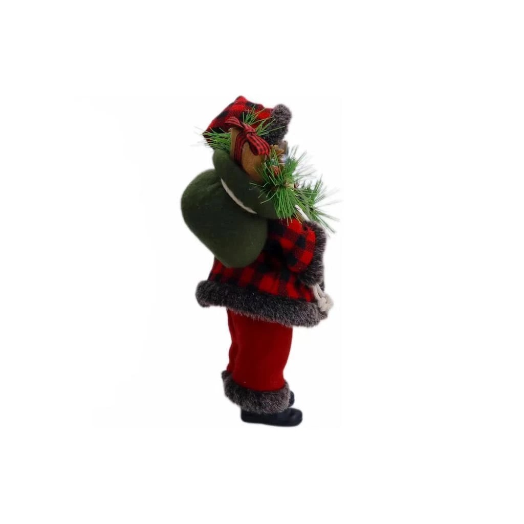 Promo ๐ 10.5" Buffalo Check Santa Figure by Ashland® ๐งจ - Image 2