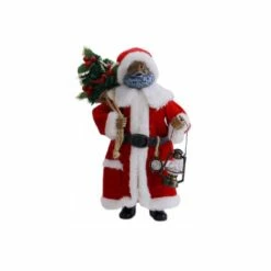 Coupon 👍 11" Traditional Santa with Lamp Figure by Ashland® 🎁