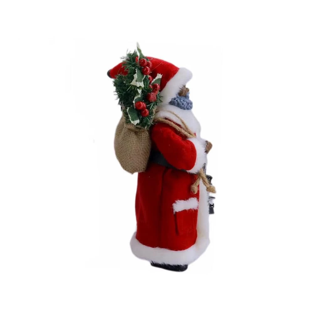 Coupon ๐ 11" Traditional Santa with Lamp Figure by Ashland® ๐ - Image 2