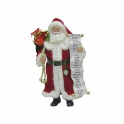 Top 10 π 10.5" Traditional Santa with Bear Figure by Ashland® β
