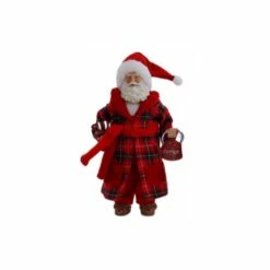 Deals π 10.5" Plaid Robe Santa Figure by Ashland® π