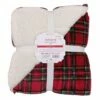 Best Sale 💯 Red Plaid Berber Fleece Throw Blanket by Ashland® 🥰