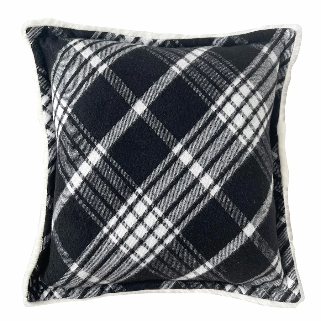 Best Sale โญ Black & White Tartan ๐ Christmas Accent Pillow by Ashland® ๐