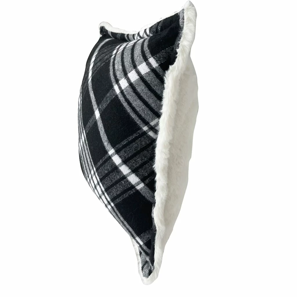 Best Sale โญ Black & White Tartan ๐ Christmas Accent Pillow by Ashland® ๐ - Image 2