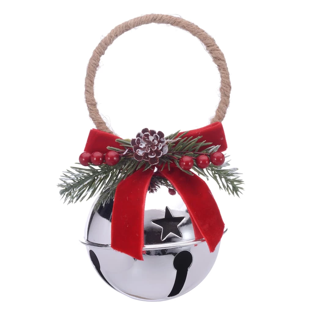 Budget ❤️ 6.5" Silver Bell Hanger Decoration by Ashland® 🥰