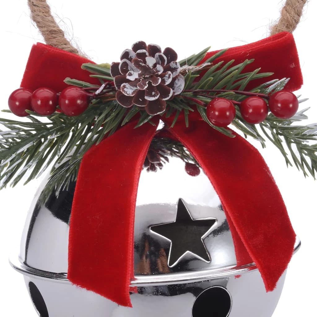 Budget ❤️ 6.5" Silver Bell Hanger Decoration by Ashland® 🥰 - Image 2