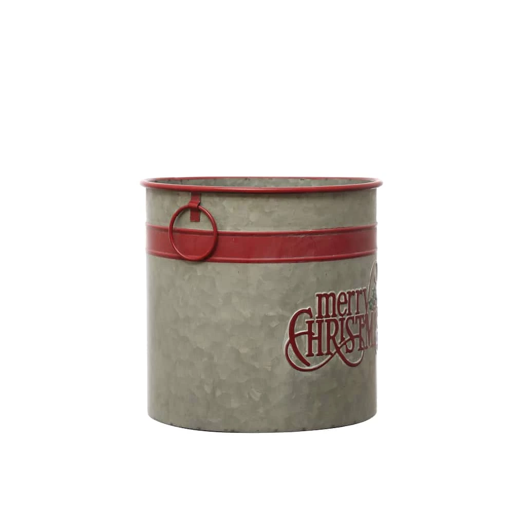 Top 10 π 10.5" Small Merry π Christmas Galvanized Metal Bucket by Ashland® π - Image 2
