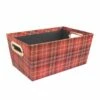 Outlet 👍 Small Red Plaid 🔔 Christmas Gift Bin by Ashland® 🧨