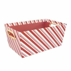 Outlet ❤️ Small 🍬 Candy Cane Stripe Gift Bin by Ashland® ⌛