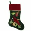 Buy 🎁 20" Cardinal Applique 🎄 Christmas Stocking by Northlight ⌛
