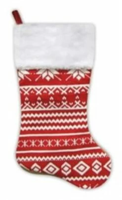 Promo ⭐ 22" Festive Snowflake Sweater Knit ❄ Christmas Stocking by Northlight 👍