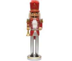 Deals ❤️ 14" Wooden Nutcracker with Horn by Northlight 💯