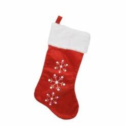 Cheapest ๐ 19" Red Velvet Embroidered & Sequined Snowflake ๐
Christmas Stocking by Northlight ๐