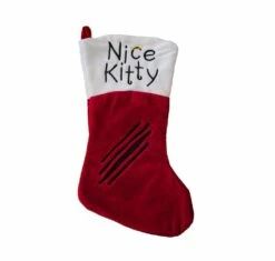 Buy 👍 19" Embroidered "Nice Kitty" 🎁 Christmas Stocking by Northlight 🎁