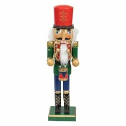 Hot Sale ๐ฅฐ 14" Wooden ๐ Christmas Nutcracker Drummer by Northlight ๐ฏ