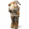 Hot Sale 🌟 17.7" Standing Santa with Gray Sweater by National Tree Company ⭐