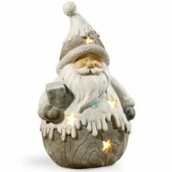 Outlet 🔔 18" Santa Décor with White Battery LED Lights by National Tree Company 🛒