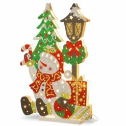 Best reviews of 🥰 18" Pre-Lit LED Snowman & Lamp Post by National Tree Company 🛒