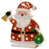 Cheap 😀 12" Wood-Look Double Sided Santa with 10 Warm White LED Lights by National Tree Company 🔔