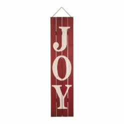 Budget 🥰 Glitzhome® 42" Joy ❄ Christmas Wooden Porch Sign 👍