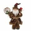 Best Pirce 👍 Glitzhome® 12" Standing Plaid Santa Figurine Table Top Decoration ✨