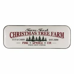 Best reviews of ✨ Glitzhome® 🎄 Christmas Tree Farm Farmhouse Metal Enamel Sign 👏