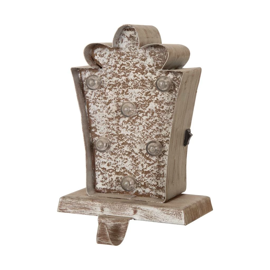 Best deal 🛒 Glitzhome® 🎁 Christmas Marquee LED Gift Box Stocking Holder ✔️ - Image 6