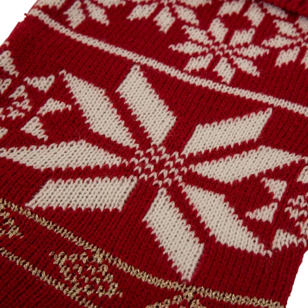 Cheapest β€οΈ Glitzhome® 24" Snowflake Knited π Christmas Stocking π₯ - Image 2