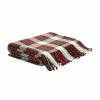 Discount 👏 Glitzhome® Red Plaid Woven Throw 🥰