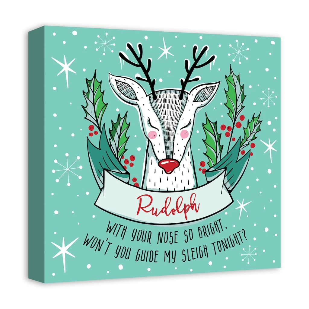 Flash Sale 👍 Midcentury Modern Rudolph Canvas Wall Art by Designs Direct 😉 - Image 3