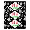 Hot Sale 😀 Let it Snow Let it Snow Canvas Wall Art by Designs Direct 🌟