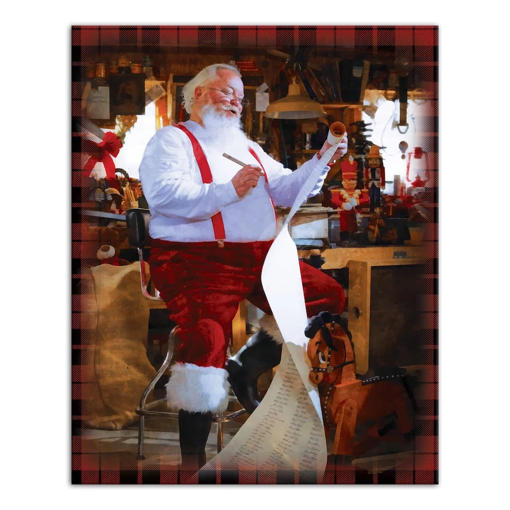 Best Sale 🤩 Santa's Workshop Canvas Wall Art by Designs Direct 😀