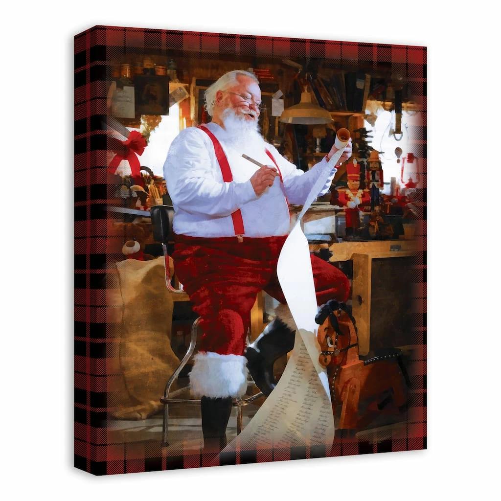 Best Sale 🤩 Santa's Workshop Canvas Wall Art by Designs Direct 😀 - Image 3