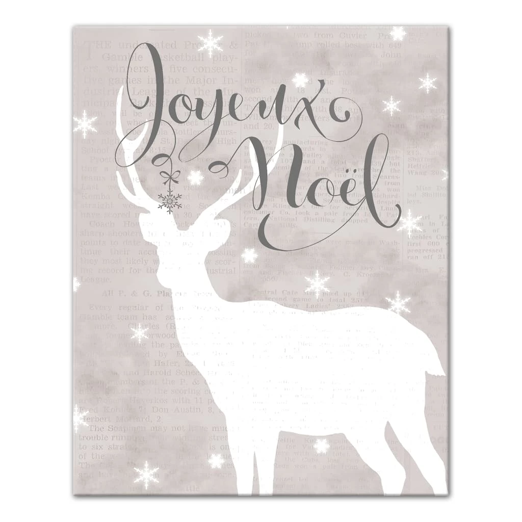 Brand new ⭐ Joyeaux Noel Reindeer Canvas Wall Art by Designs Direct 🌟