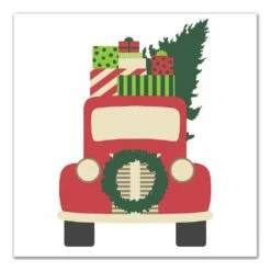 Wholesale 👏 Vintage 🎁 Christmas Truck Canvas Wall Art by Designs Direct ❤️