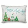 Best reviews of 👏 Happy Holidays Striped Trees Throw Pillow by Designs Direct 🤩