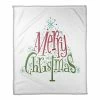 Buy 🔥 Midcentury Modern Merry 🎄 Christmas Throw Blanket by Designs Direct 😀