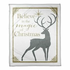 Best Sale 💯 Believe in the Magic of 🎄 Christmas Throw Blanket by Designs Direct 🔥