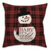 Promo ⭐ Baby It’s Cold Outside Snowman Throw Pillow by Designs Direct ⌛