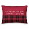Cheapest 🎉 You Better Not Pout Throw Pillow by Designs Direct ❤️
