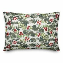 Coupon ⭐ Designs Direct Watercolor Holly 14x20 Throw Pillow 👏