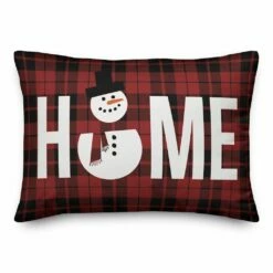 Promo 😀 Designs Direct Snowman Home 14x20 Throw Pillow 🛒